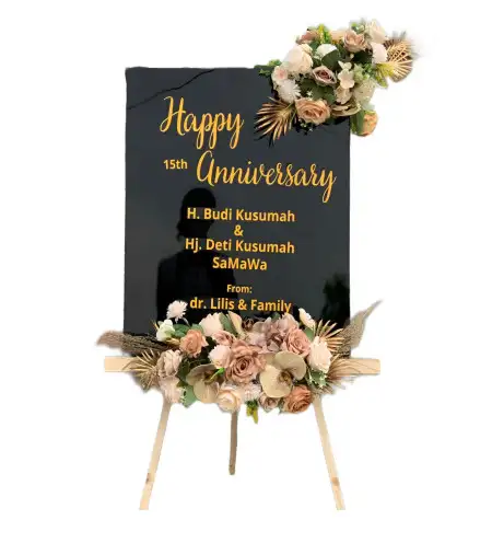 Papan Bunga Akrilik Ganting